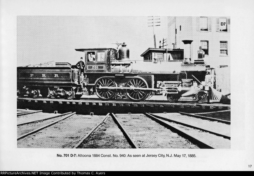 PRR "Class 'D' Locomotives," Page 17, 1981